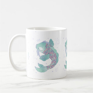 Mug Carpelette Koi Art populaire fantaisiste sous-ma