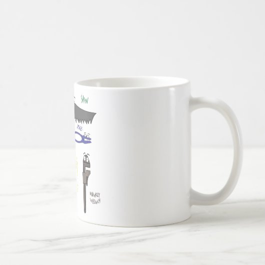 Mug Carpenter Outils Whimsical Dessin (Droite)