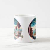 Mug Carpinteria Californie Coucher de soleil Palmiers  (Centre)