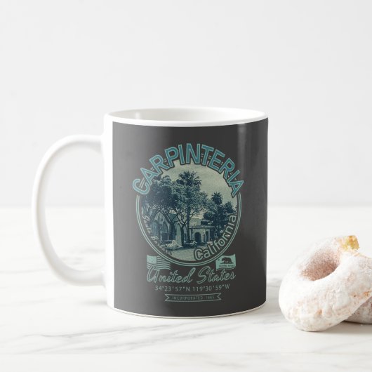 MUG CARPINTERIA PÈRE NOËL BARBARA CALIFORNIE (Avec donut)