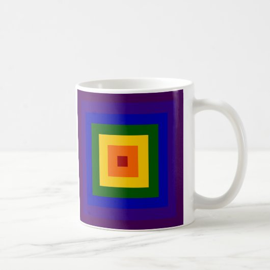 Mug Carré arc-en-ciel (Droite)