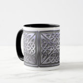 Mug Carré celtique - argent (Devant gauche)