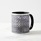 Mug Carré celtique - argent (Devant droit)