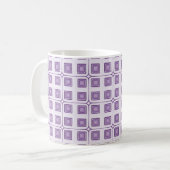 Mug Carré de charme rétro, Violet (Devant gauche)