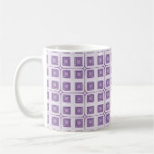 Mug Carré de charme rétro, Violet (Gauche)