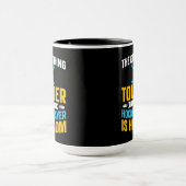 Mug Carré de la mère de hockey dur (Centre)