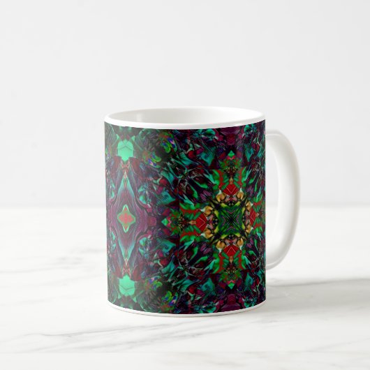 Mug Carré de la Tulipe rouge (Devant droit)