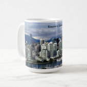 Mug Carré de skyline de Vancouver, Canada (Devant gauche)