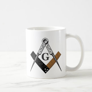 Mug Carré et boussole maçonniques