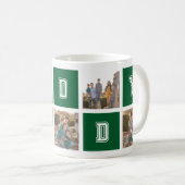 Mug Carré modifiable Couleur Varsity Papa Photo Collag (Devant droit)
