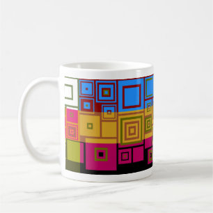 Mug Carré Motif d'art rétro Coloré Pop