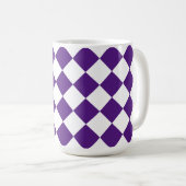 Mug Carré rétro violet blanc rétro (Devant droit)