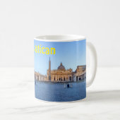 Mug Carré Saint-Pierre en Cité du Vatican - Rome, Ital (Devant droit)