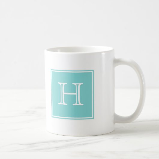 Mug Carré Turquoise (Droite)