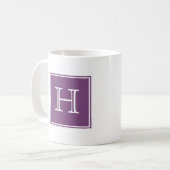 Mug Carré violet (Devant gauche)