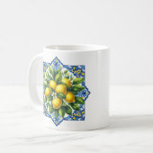 Mug Carreau au citron (Devant gauche)