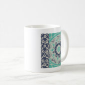 Mug Carreau bleu Batik III (Devant droit)