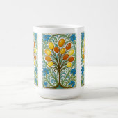 Mug Carreau d'arbre floral boho (Centre)
