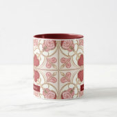 Mug Carreau de bistro élégant pour la Saint-Valentin (Centre)