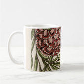 Mug Carreau de fleur d'œillet Art antique rustique De (Gauche)