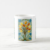 Mug Carreau de l'Arbre Folklorique Doré (Centre)