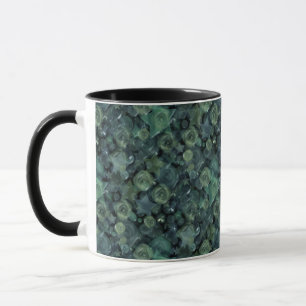 Mug Carreau de verre roses et étoiles liquides 3D