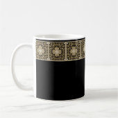 Mug Carreau Espagnol Sépia Élégant (Gauche)