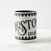 Mug Carreau hexadécimal Imprimer Boston Musique (Centre)