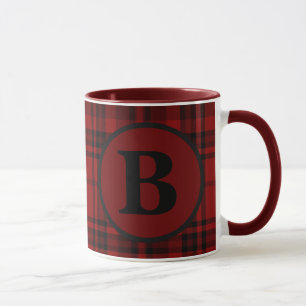 MUG CARREAUX À CARREAUX ROUGES DE FARMHOUSE GINGHAM