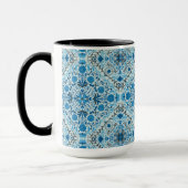 Mug Carreaux à fleurs bleus (Gauche)