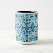 Mug Carreaux à fleurs bleus (Centre)