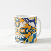 Mug Carreaux azulejos Patchwork Fond d'écran Vintage (Devant droit)
