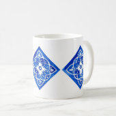 Mug Carreaux bleu et blanc de Cobalt (Devant droit)