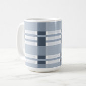 Mug Carreaux bleus et rayures  (Devant gauche)