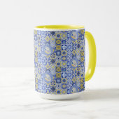 Mug Carreaux bleus et sardines (Devant droit)