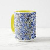 Mug Carreaux bleus et sardines (Devant gauche)