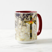 Mug Carreaux croisés (Devant droit)