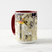 Mug Carreaux croisés (Devant gauche)