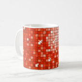 Mug Carreaux de discothèque Muqueuse rouge (Devant gauche)