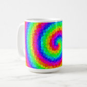 Mug Carreaux de mosaïque arc-en-ciel (Devant gauche)