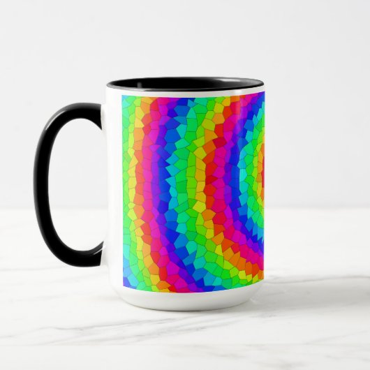 Mug Carreaux de mosaïque arc-en-ciel (Gauche)