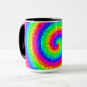 Mug Carreaux de mosaïque arc-en-ciel (Devant gauche)