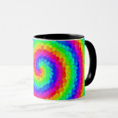 Mug Carreaux de mosaïque arc-en-ciel (Devant droit)