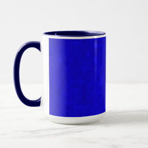 Mug Carreaux de mosaïque bleu chaud,
