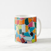 Mug Carreaux de mosaïque colorés (Devant droit)