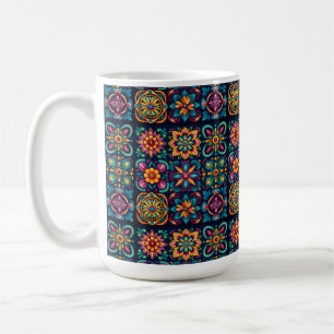 Mug Carreaux de mosaïque Fleur 53