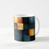 Mug Carreaux dorés de minuit (Devant droit)