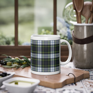 Mug Carreaux écossais Clan Gordon Vert Blanc Plaid