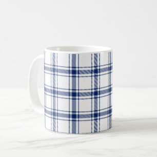 Mug Carreaux marins bleus et blancs