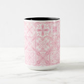 Mug Carreaux ornés en rose (Centre)